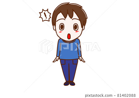 A boy who is a little... - Stock Illustration [81402088] - PIXTA