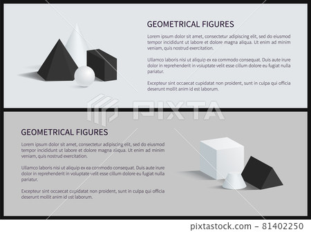 Geometrical Figures Set Banner Vector Illustration Geometrical Figures Set Banner Vector Illustration 81402250