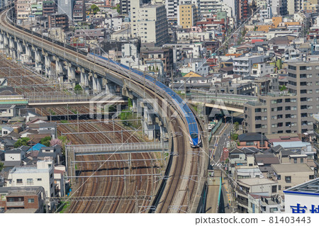 [View from Prince's North Topia Hokuriku Shinkansen E7 Series] 81403443