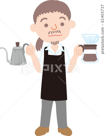 Shop owner of a coffee shop 81403737