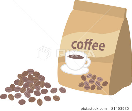 袋裝咖啡豆和咖啡 81403980