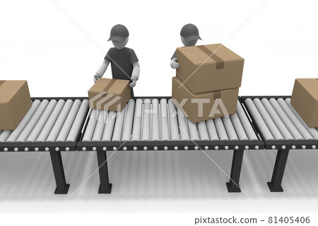 Carry cardboard. Working in the warehouse. Sort your luggage. A working person. Carry cardboard. Working in the warehouse. Sort your luggage. A working person. 81405406