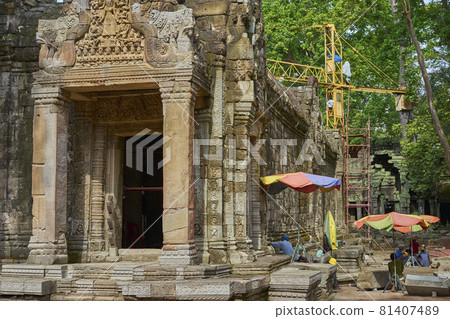 Cambodia Ruins Ta Prohm Cambodia Ruins Ta Prohm 81407489