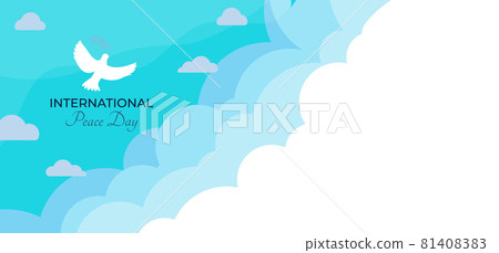 Dove, pigeon with olive branch logo with Dove, pigeon with olive branch logo with 81408383