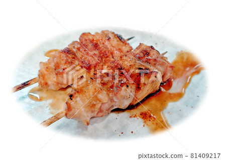 常見簡單的烤雞肉串“大腿肉”水彩風格圖片字母 81409217