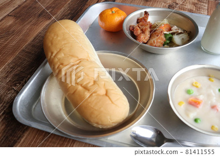 Nostalgic lunch menu bottled milk Nostalgic lunch menu bottled milk 81411555