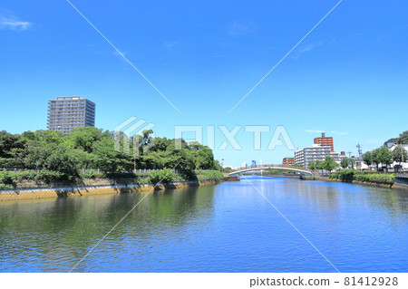 Scenery of the Hori River seen from around Shirotori Bridge, Atsuta-ku, Nagoya Scenery of the Hori River seen from around Shirotori Bridge, Atsuta-ku, Nagoya 81412928