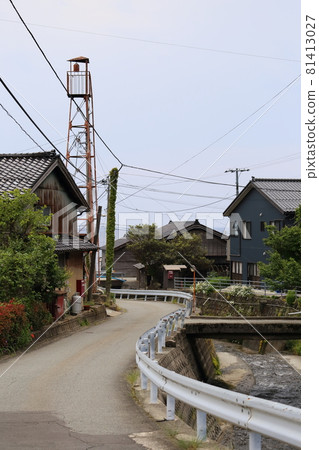 Niigata Sado Iwakubi Village Cityscape Niigata Sado Iwakubi Village Cityscape 81413027