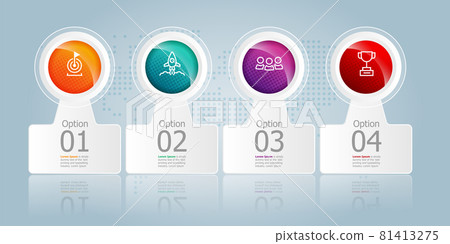 horizontal infogrphics element presentation horizontal infogrphics element presentation 81413275