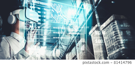 Future virtual reality technology for innovative VR warehouse management 81414796