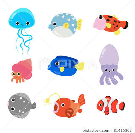 fish, fishes, illustrated 81415802