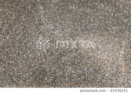 Ground cobblestone wall texture paved with pebbles Ground cobblestone wall texture paved with pebbles 81416241