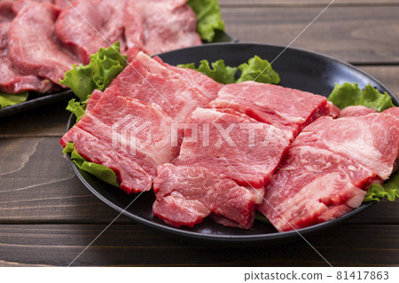 Beef rib grilled meat 81417863