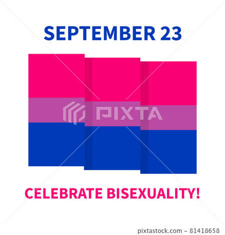 Bisexuality Day typography poster with Bisexual Pride Flag. LGBT community event celebrate on September 23. Vector template for banners, signs, logo design, card Bisexuality Day typography poster with Bisexual Pride Flag. LGBT community event celebrate on September 23. Vector template for banners, signs, logo design, card 81418658
