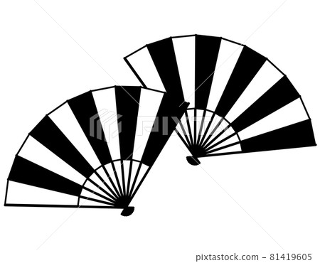 A simple folding fan that can be used for New Year's and New Year's card decorations, dances, kimono, etc. A simple folding fan that can be used for New Year's and New Year's card decorations, dances, kimono, etc. 81419605