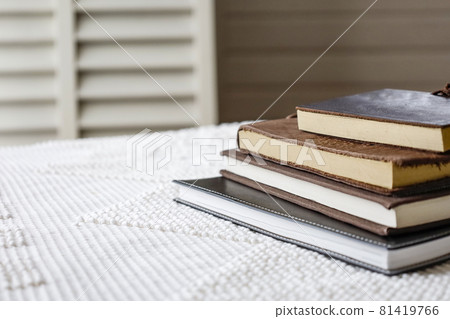 Stacked books and notebooks Stacked books and notebooks 81419766