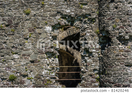 Ruined Llansteffan castle in Carmarthenshire, Wales, UK Ruined Llansteffan castle in Carmarthenshire, Wales, UK 81420246