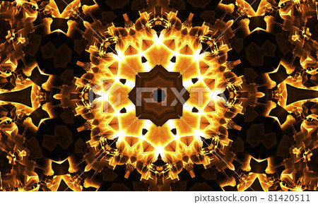 Abstract Colorful Flowers Flora Concept Symmetric Pattern Ornamental Decorative Kaleidoscope Movement Geometric Circle and Star Shapes Abstract Colorful Flowers Flora Concept Symmetric Pattern Ornamental Decorative Kaleidoscope Movement Geometric Circle and Star Shapes 81420511