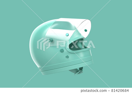 Empty minimalistic racing helmet. 3D Rendering Empty minimalistic racing helmet. 3D Rendering 81420684