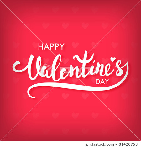 Happy Valentines Day greeting card 81420758
