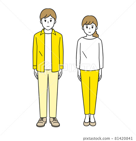 Men and women in everyday wear, couples Men and women in everyday wear, couples 81420841