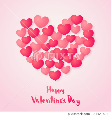 Happy Valentines Day greeting card. Happy Valentines Day greeting card. 81421802