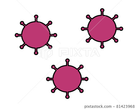 Illustration material of new coronavirus 81423968