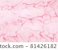 Pink marble-like background material 81426182