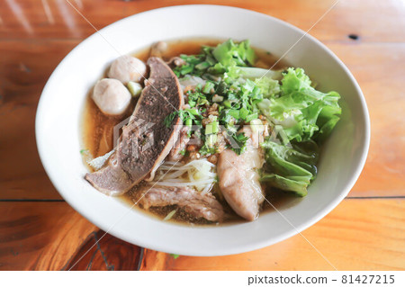 noodles, beef soup or beef noodles 81427215