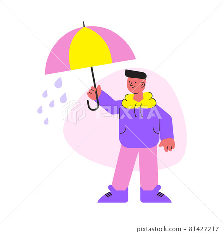 Rainy Weather Flat Icon 81427217