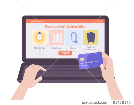 Utility Bill Illustration 81428173