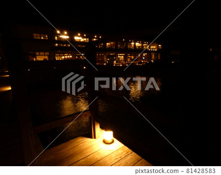 Nachikatsuura, the light of a building floating in the dark night Nachikatsuura, the light of a building floating in the dark night 81428583