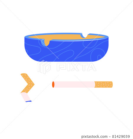 Smoking Flat Composition 81429039