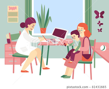 Visit To Pediatrician Composition 81431665