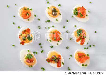 Sriracha deviled eggs 81431977