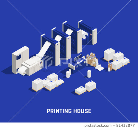 Printing House Unit Composition 81432877
