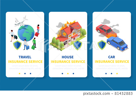 Insurance Service Vertical Banners 81432883