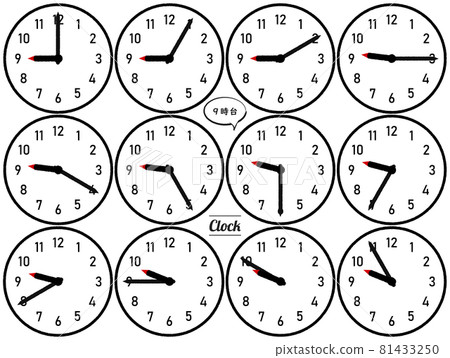 9 o'clock clock 81433250