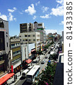 Kokusai Street in the blue sky 81433385