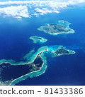 Remote island from the sky 81433386