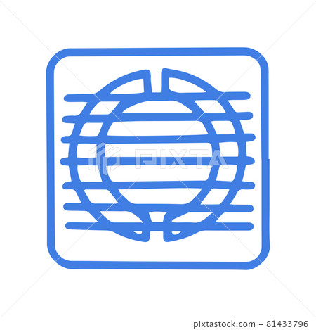 Ventilation grill line vector doodle simple icon Ventilation grill line vector doodle simple icon 81433796