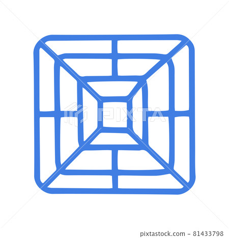 Iron ventilation grill line vector doodle... - Stock Illustration ...