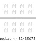 Minimal icon file extension set 001 81435078