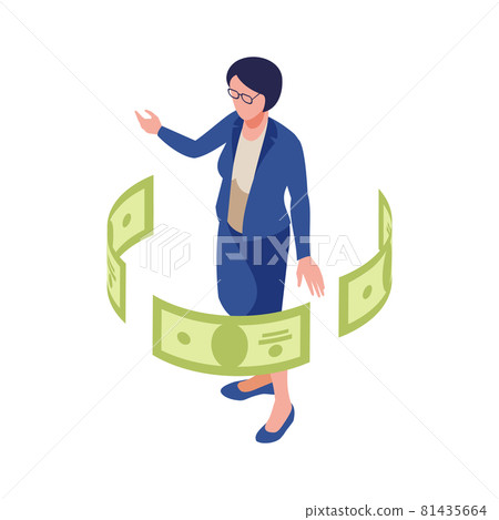 Accounting Isometric Icon - Stock Illustration [81435664] - PIXTA