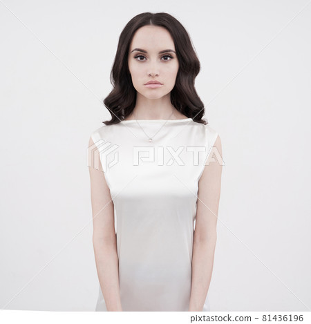 portrait of young beautiful woman. portrait of young beautiful woman. 81436196
