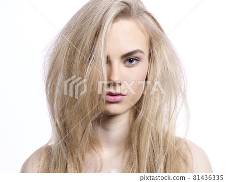 portrait of young beautiful woman. portrait of young beautiful woman. 81436335