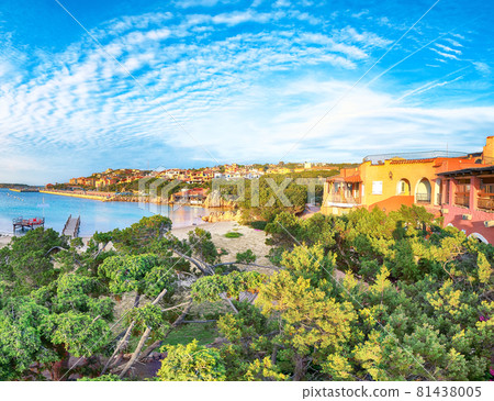 Gorgeous view of Porto Cervo at sunset Gorgeous view of Porto Cervo at sunset 81438005