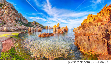Stunning view of popular travel destination Costa Paradiso. Stunning view of popular travel destination Costa Paradiso. 81438264