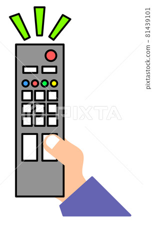 用指尖操作電視遙控器的插圖 81439101