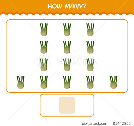How many cartoon fennel. Counting game. Educational game for pre shool years kids and toddlers How many cartoon fennel. Counting game. Educational game for pre shool years kids and toddlers 81442893